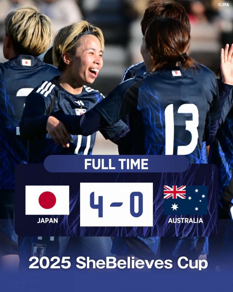  熱身賽日本女足4-0澳大利亞女足，田中美南2射1傳&長谷川唯任隊(duì)長