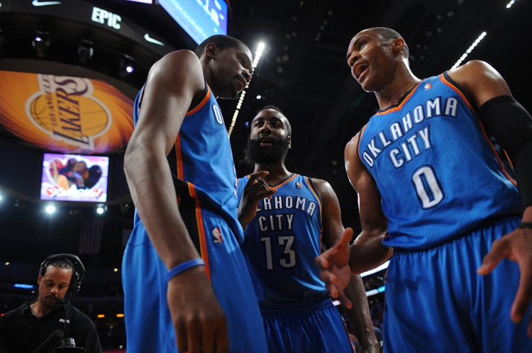  雷霆三少得分全部進(jìn)入歷史前20！他們是NBA歷史最大的如果嗎？